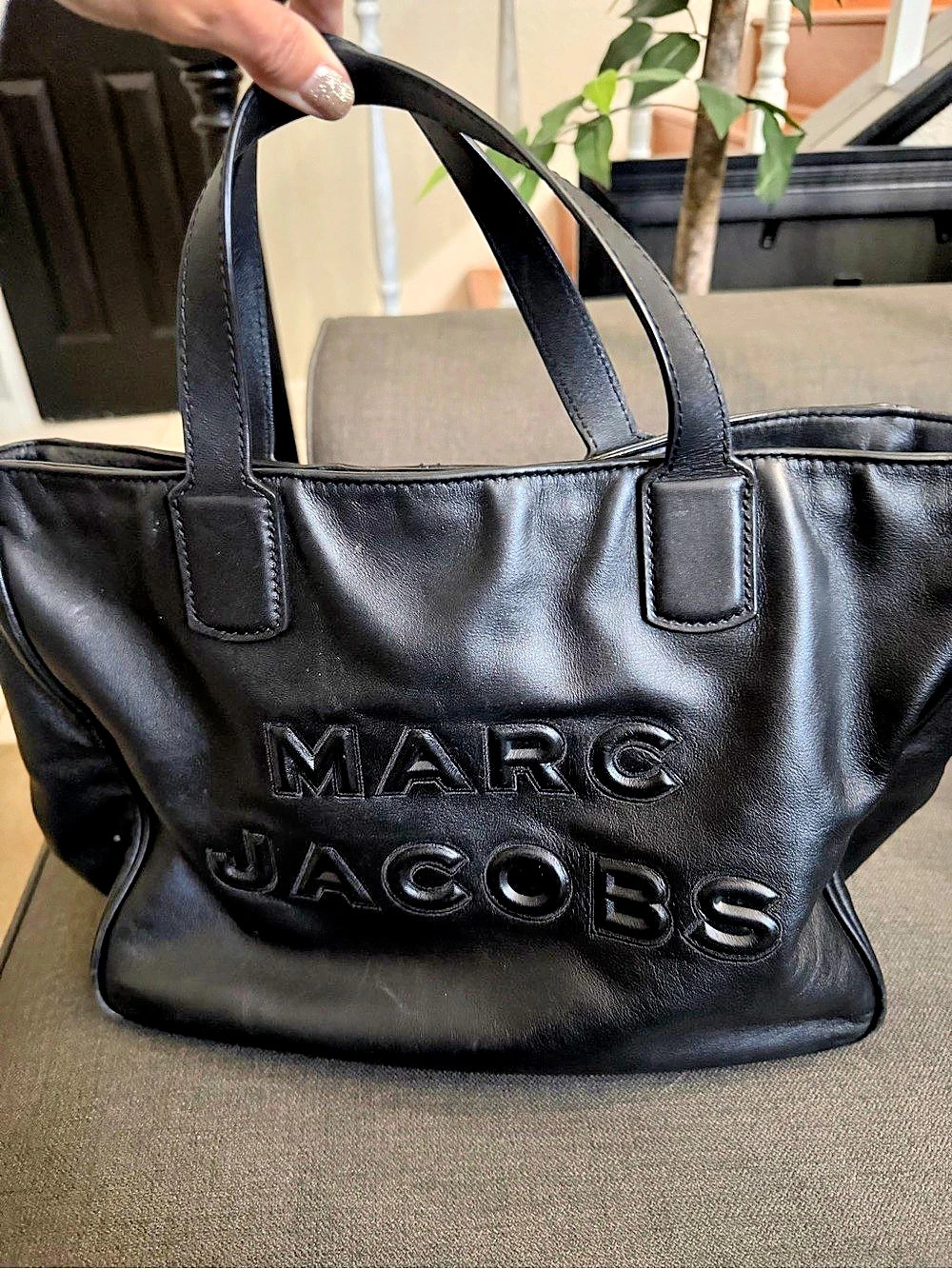 Marc Jacobs Black Leather Tote